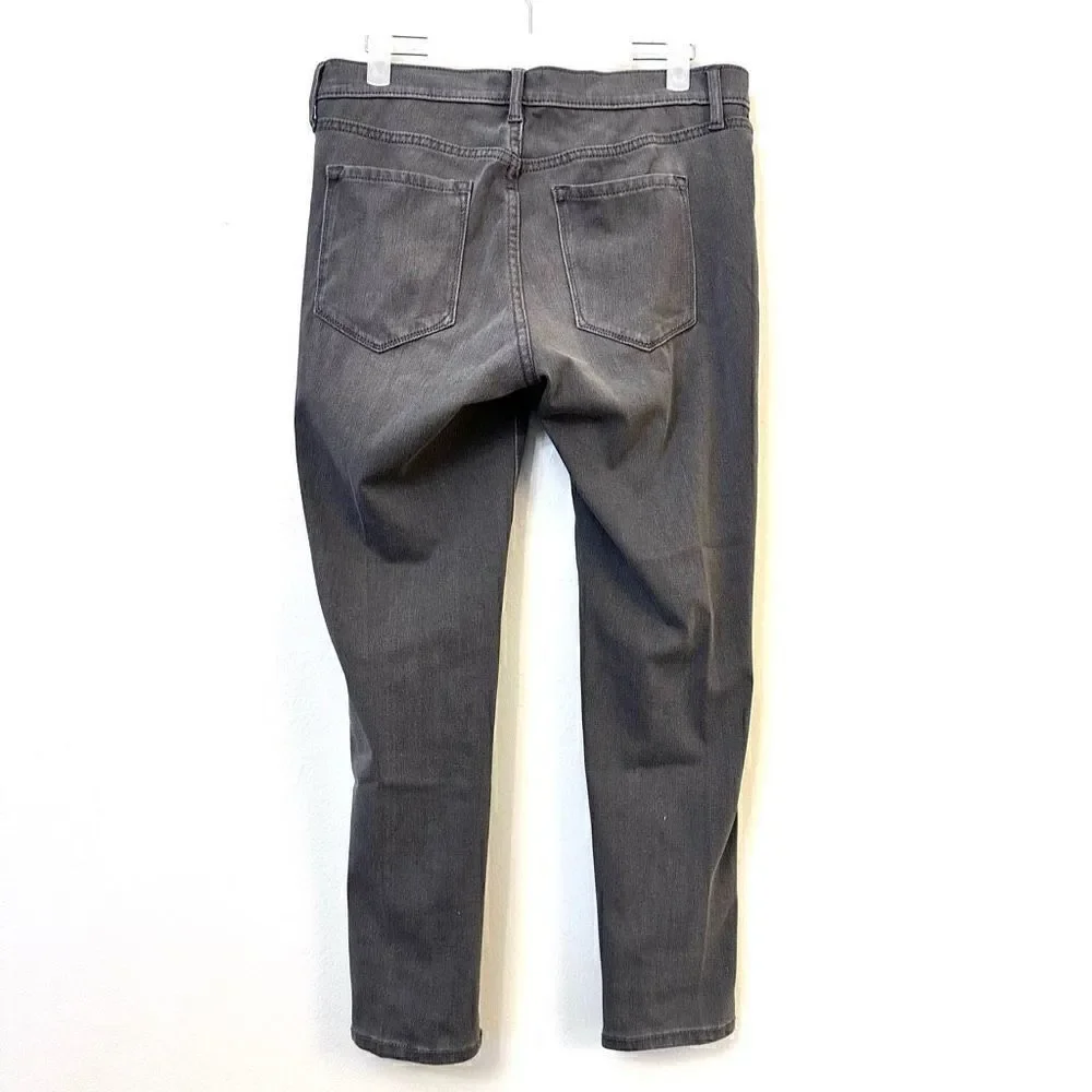 Banana Republic Super Stretch Legging-Fit Jeans Gray Medium Wash Petite Sz 30/10